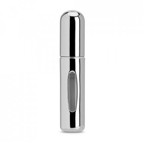 LINDEN. Aluminiowy atomizer do perfum z możliwością łatwego napełniania - Srebrny