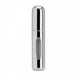LINDEN. Aluminiowy atomizer do perfum z możliwością łatwego napełniania - Srebrny
