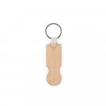 SHOPZ. Bambus privezak sa zavr&scaron;etkom u obliku novčića - Natural