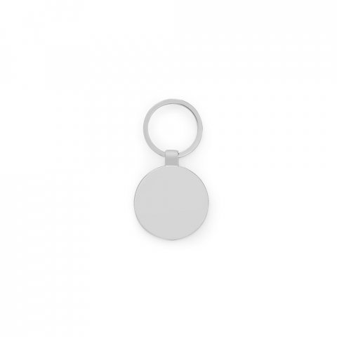 GASTON ROUND. Okrugli privezak za ključeve od gvožđa, cinka i bambusa - Natural