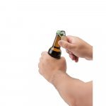 MEEKO. Okrugli gvozdeni privezak za ključeve sa cinkovim i bambusovim detaljima - Natural