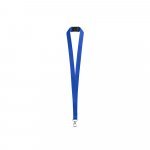 LEEDS. Polyesterist&auml; valmistettu kaulanauha turvalukolla - Syv&auml;nsininen