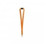 LEEDS. Polyesterist&auml; valmistettu kaulanauha turvalukolla - Oranssi