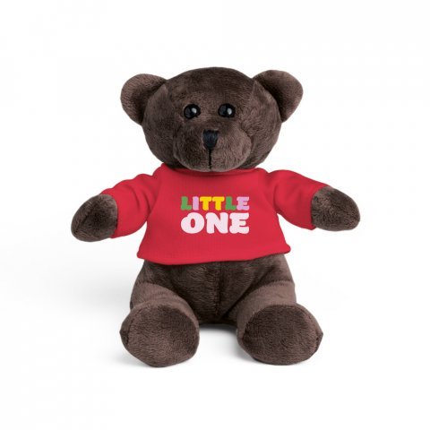 BEAR. plys bamse med t-shirt - R&oslash;d 