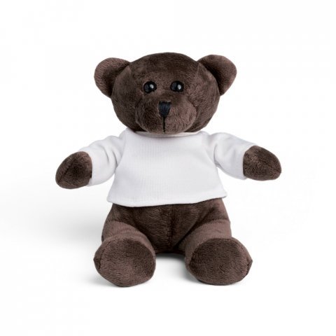 BEAR. plys bamse med t-shirt - Hvid