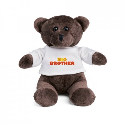 GRIZZLY. Peluche "ours" avec t-shirt - Blanc