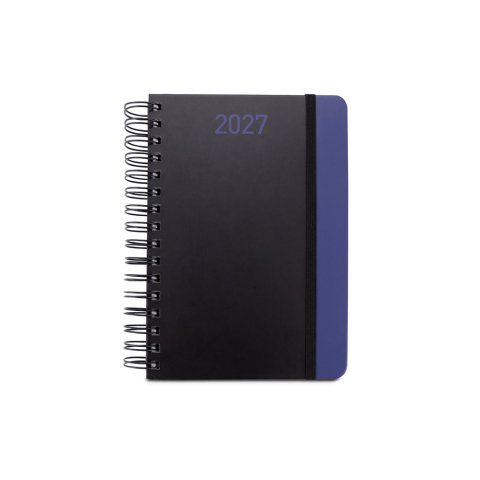 BRECHT A5. Agenda A5 em papel 100% reciclado e acabamento mate - Azul