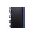 BRECHT A5. Agenda A5 em papel 100% reciclado e acabamento mate - Azul