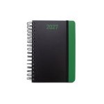 BRECHT A5. Agenda A5 em papel 100% reciclado e acabamento mate - Verde