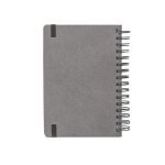 SIMMEL A5. Agenda A5, con anillas, de cuero (58% reciclado) - Negro