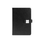 MUSSET A5. Agenda A5 em PU (58% reciclado) - Preto