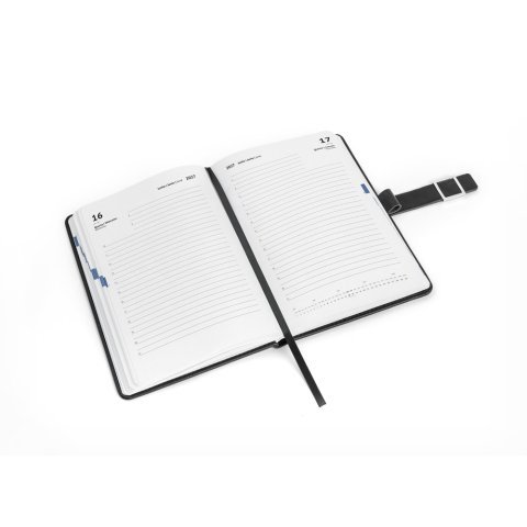MUSSET A5. Agenda A5 em PU (58% reciclado) - Preto