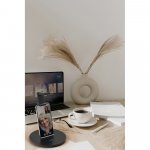 GERST. Support de casque en ABS avec chargeur sans fil int&eacute;gr&eacute;