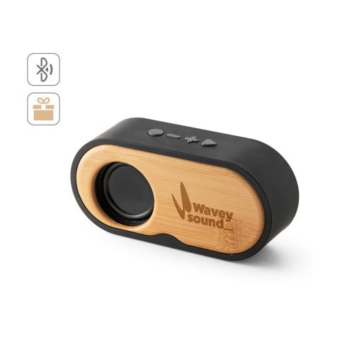 TILLY. Altoparlante portatile da 3W con durata della batteria di 5 ore in bamb&ugrave; e ABS riciclato (100% rABS)