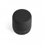 TURING. Kannettava 3 W:n kaiutin, jossa 4 tunnin akunkesto kierr&auml;tetyst&auml; ABS-muovista (100 % rABS) - Musta