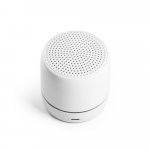 TURING. Kannettava 3 W:n kaiutin, jossa 4 tunnin akunkesto kierr&auml;tetyst&auml; ABS-muovista (100 % rABS) - Valkoinen