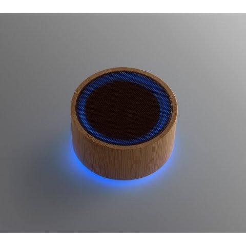ARBER. Portable 3W speaker with 4h battery life in bamboo and recycled ABS (100% rABS) - Natural