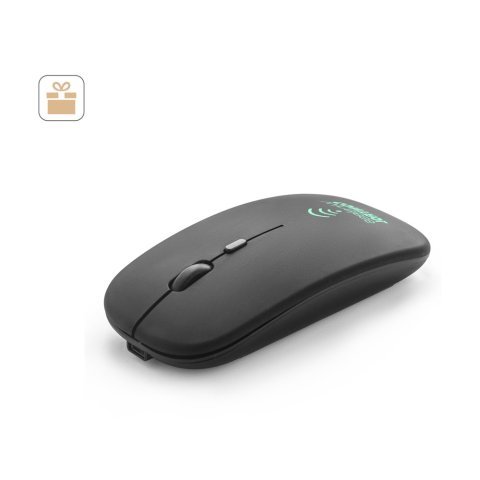 KHAN. Bežični mi&scaron; s baterijom od 500 mAh u recikliranog ABS-a (100% rABS)