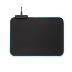THORNE MOUSEPAD RGB. Gaming muismat met RGB LED verlichting in polyester - Zwart