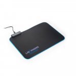 THORNE MOUSEPAD RGB. Gaming muismat met RGB LED verlichting in polyester - Zwart