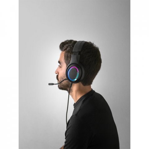 Thorne Headset RGB. &Alpha;&kappa;&omicron;&upsilon;&sigma;&tau;&iota;&kappa;ά &gamma;&iota;&alpha; &pi;&alpha;&iota;&chi;&nu;ί&delta;&iota;&alpha; ABS &mu;&epsilon; &kappa;&alpha;&lambda;ώ&delta;&iota;&omicron; 2 &mu;έ&tau;&rho;&omega;&nu;, &mu;&iota;&kappa;&rho;ό&phi;&omega;&nu;&omicron; &kappa;&alpha;&iota; &phi;ώ&tau;&alpha; LED RGB - &Mu;&alpha;ύ&rho;&omicron;