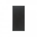 CLERK. Power bank da 8.000 mAh con pannello solare in alluminio 100% riciclato - Nero