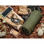 CLERK. Power bank da 8.000 mAh con pannello solare in alluminio 100% riciclato