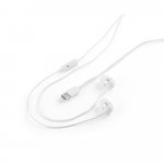PRESLEY. Слушалки с 1,2-метров USB-C кабел и вграден ABS микрофон - бял