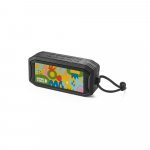 SHEERAN. Portable 10W speaker with IPX7 and 9h battery life on 100% recycled ABS - Black