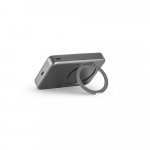 WARSHEL 10. Power bank magn&eacute;tica 10.000 mAh com carregador wireless super r&aacute;pido 15W em ABS reciclado (100% rABS) com suporte - Cinzento escuro