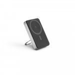 WARSHEL 10. Power bank magn&eacute;tica 10.000 mAh com carregador wireless super r&aacute;pido 15W em ABS reciclado (100% rABS) com suporte - Cinzento escuro