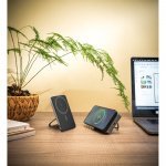 WARSHEL 10. Power bank magn&eacute;tica 10.000 mAh com carregador wireless super r&aacute;pido 15W em ABS reciclado (100% rABS) com suporte