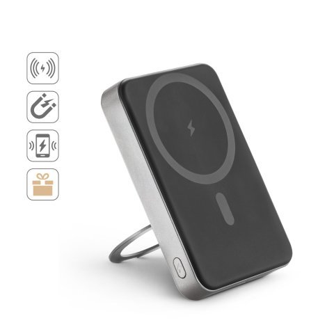 WARSHEL 10. Magnetni bežični punjač od 10.000 mAh sa superbrzim bežičnim punjačem od 15W u recikliranom ABS-u (100% rABS) sa stalkom