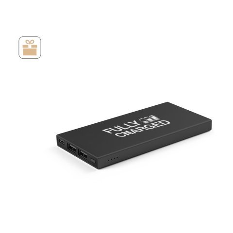 DOROTHY 5. Prenosiva baterija od 5.000 mAh napravljena od recyklovan&eacute;ho aluminijuma (100% rAL)