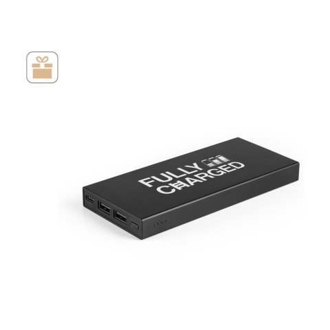 DOROTHY 10. Power bank 10.000 mAh din aluminiu reciclat (100% rAL)