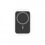 AMPERE 5. Power bank magnetico da 5.000 mAh con caricatore wireless superveloce da 15W in  ABS riciclato (100% rABS) - Nero