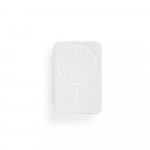 AMPERE 5. Power bank magnetico da 5.000 mAh con caricatore wireless superveloce da 15W in  ABS riciclato (100% rABS) - Bianco