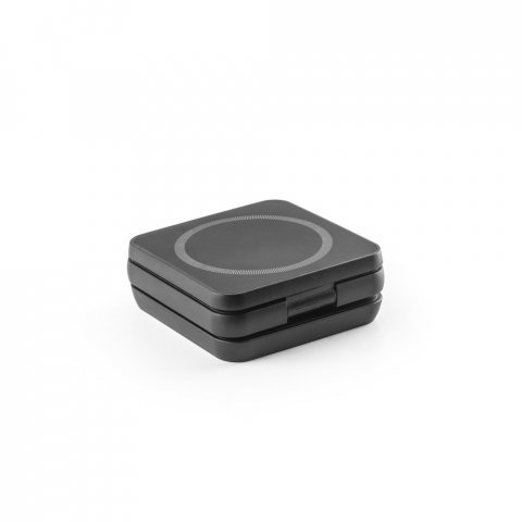 BROGLIE. Super rychl&aacute; 15W magnetick&aacute; bezdr&aacute;tov&aacute; nab&iacute;ječka 4v1 ve recyklovan&eacute;ho ABS (100% rABS) - Čern&aacute;