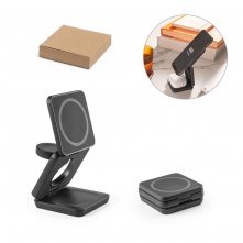 BROGLIE. Superschnelles 15W 4-in-1 magnetisches kabelloses Ladeger&auml;t aus Recyceltes ABS (100% rABS)