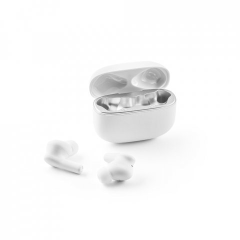 CAUBY. Auriculares sem fios com ANC e 10h de autonomia em ABS reciclado (100% rABS) - Branco