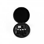 SYSTROM. &Uacute;jrahasznos&iacute;tott ABS-ből (100% rABS) szupergyors t&ouml;ltők&aacute;bel &eacute;s adapterk&eacute;szlet - Fekete