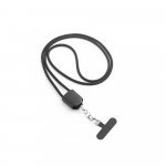 ZEWAIL. Cordon cu suport pentru smartphone inclus, cablu USB-C și diverse adaptoare din ABS reciclat și TPE reciclat - Negru