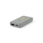 SHERYL. Power banka 4 000 mAh v recyklovan&eacute;ho ABS (100 % rABS) - Siv&aacute;