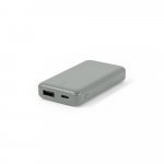 SHERYL. Power banka 4 000 mAh v recyklovan&eacute;ho ABS (100 % rABS) - Siv&aacute;