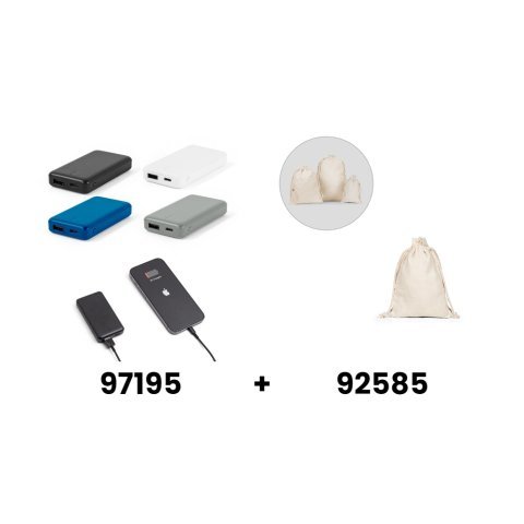 SHERYL. batterie nomade 4.000 mAh en ABS recycl&eacute; (100 % rABS)