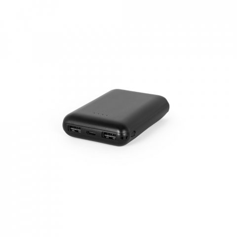 LEAKEY 8. Power bank 8.000 mAh in ABS riciclato (100% rABS) - Nero