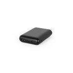 LEAKEY 8. Power bank 8.000 mAh in ABS riciclato (100% rABS) - Nero