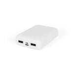 LEAKEY 10. Powerbank 10 000 mAh i &aring;tervunnen ABS (100 % rABS) - Vit