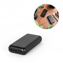 LEAKEY 20. Power bank 20.000 mAh em ABS reciclado (100% rABS)