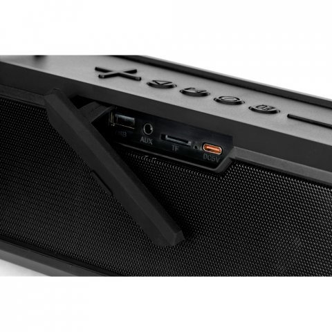 Timberlake. 16W draagbare luidspreker met 6 uur accuduur in ABS - Zwart